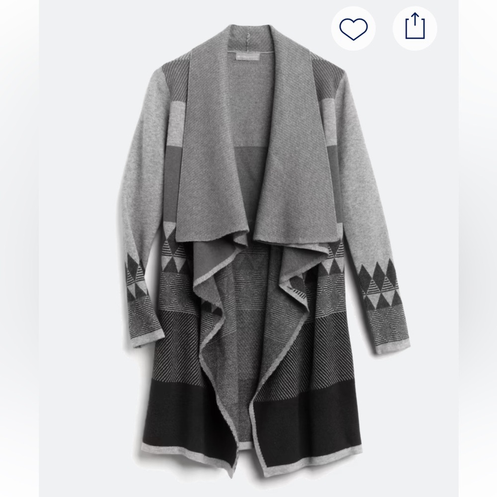 Evolution By Cyrus “Chiana” Graphic Open Drape Cardigan, M